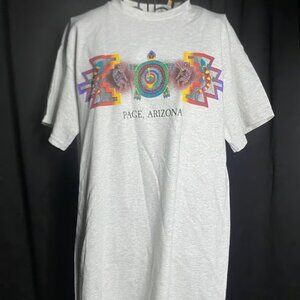 Vintage Sportex Apparel Page Arizona Graphic T Shirt Turtle Art Souvenir